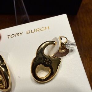 TORY BURCH GEMINI LINK DROP EARRINGS IN GOLD COLOR NEW